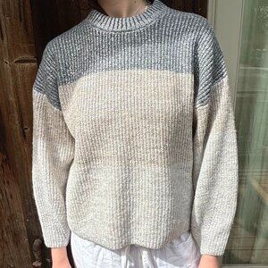 Munthe, NWT, Chunky sweater, Shimmery shades of Beige and Grey